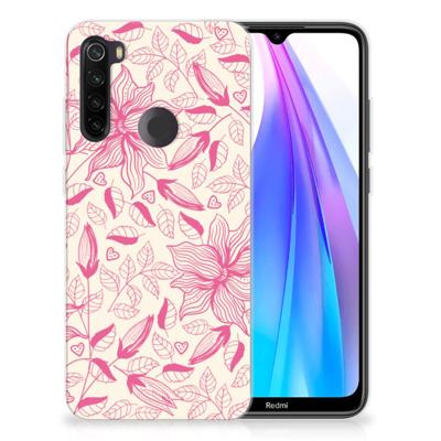 Xiaomi Redmi Note 8T | TPU Case | Pink Flowers