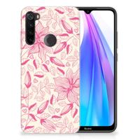 Xiaomi Redmi Note 8T | TPU Case | Pink Flowers