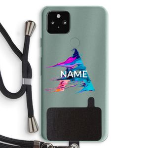 Abstract Spectrum: Pixel 5a 5G Transparant Hoesje met koord