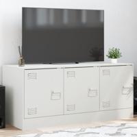 Tv-meubel 99x39x44 cm staal wit - thumbnail