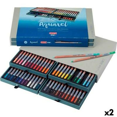 Aquarel Kleurpotloden Talens AqUAREL DESIGN Multicolour 48 Onderdelen (2 Stuks)