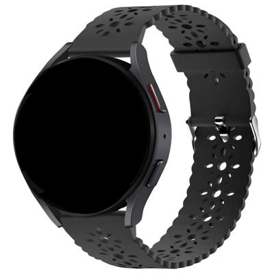 Samsung Galaxy Watch 4 Classic Bright Siliconen Band - Zwart