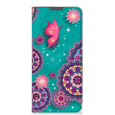 Motorola Moto G22 | Bookcase | Cirkels en Vlinders