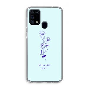 Bloom with grace: Samsung Galaxy M31 Transparant Hoesje