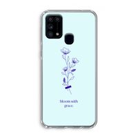 Bloom with grace: Samsung Galaxy M31 Transparant Hoesje