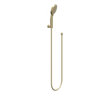 Handdoucheset IVY Set Bestaande Uit Doucheslang 150 cm, Wandhouder En Handdouche 3-Standen Geborsteld Mat Goud PVD