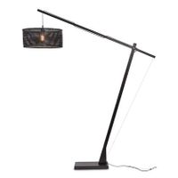 GOOD&MOJO Vloerlamp Java - Bamboe Zwart - 175x50x207cm