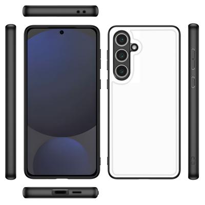 Back Cover Hoesje Samsung Galaxy S24 FE Zwart | Wit