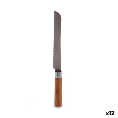 Gekarteld mes Kinvara Bamboe Roestvrij staal 2,8 x 2,5 x 32 cm 32 x 2,5 x 3 cm (12 Stuks)