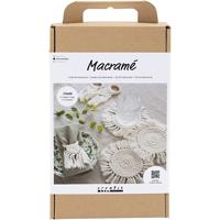 Creativ Company Hobbyset macramé, tafeldecoratie, off white, 1 doos