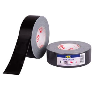 HPX Gaffer 6000 tape | Zwart | 25mm x 50m - AB2550 | 36 stuks AB2550