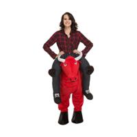 Kostuums voor Volwassenen My Other Me Ride-On Rood Stier Één maat