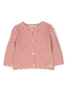 Tartine Et Chocolat cardigan Violine en maille ajouré - Rose