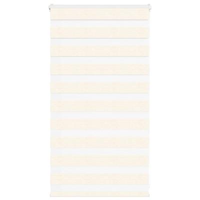 VidaXL Zebra rolgordijn 85x100 cm stofbreedte 80,9 cm marmerbeige