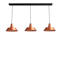 Masterlight Retro eetkamer lamp roodkoper Industria 3x35 2546-55-55-S-130-3 - thumbnail