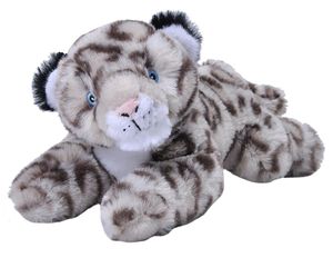 Pluche knuffel dieren Eco-kins sneeuw luipaard/panter van 25 cm   -