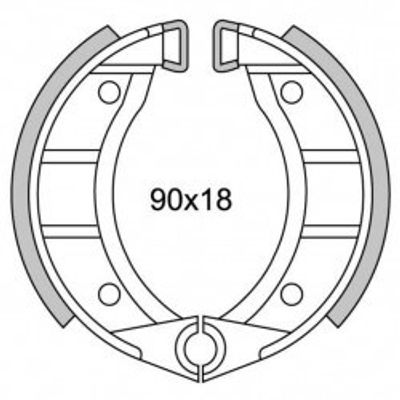 Newfren remsegment gf0151 ciao, si ø90mm voor (spaakwiel)