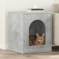 Kattenhuis Beton 53 x 52 x 62 cm Bewerkt hout