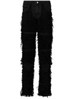 1017 ALYX 9SM x Blackmeans jean droit à effet usé - Noir