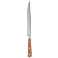 5Five keuken snijmes/groente mes Elegancia - 1x stuks - RVS - acacia hout - 34 cm
