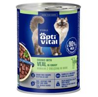 OPTIVITAL Sterile With veal in gravy - nat kattenvoer - 415g