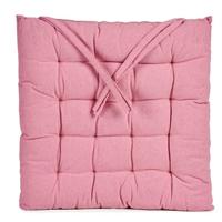 Stoelkussen Decorama - binnen/buiten - roze - 40 x 40 x 5cm - polyester