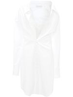 JW Anderson robe-chemise à détails en dentelle - Blanc - thumbnail