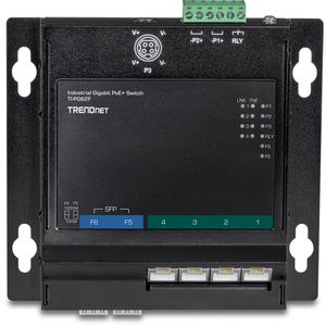 Trendnet TI-PG62F netwerk-switch Gigabit Ethernet (10/100/1000) Power over Ethernet (PoE) Zwart