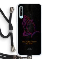 Praying For My Haters: Huawei P Smart Pro Transparant Hoesje met koord