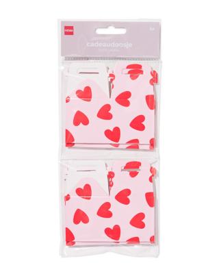 HEMA Cadeaudoosjes 12.5x12.5cm Hartjes - 6 Stuks