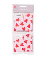 HEMA Cadeaudoosjes 12.5x12.5cm Hartjes - 6 Stuks