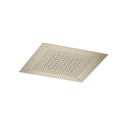 Hotbath Inbouw hoofddouche Ace Velvet & Rainshower 38x38 cm Geborsteld Messing PVD