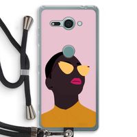 Yellow glasses: Sony Xperia XZ2 Compact Transparant Hoesje met koord
