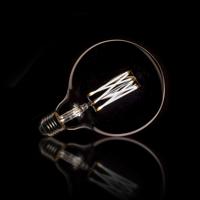 Kooldraadlamp 'Bol XL' Ø12cm E27 LED 6W, kleur Smoke Grey, dimbaar