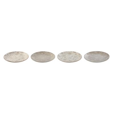 Bordenset Home ESPRIT Bruin Beige Porselein 19 x 19 x 2 cm