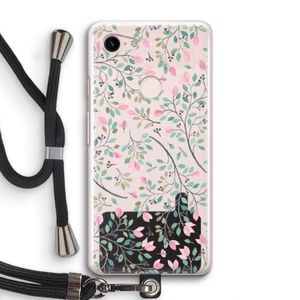 Sierlijke bloemen: Pixel 3 Transparant Hoesje met koord
