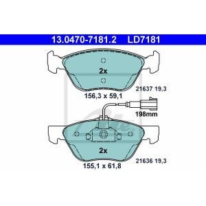 Ate Remblokset 13.0470-7181.2