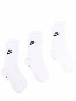 Nike lot de trois paires de chaussettes à logo imprimé - Blanc