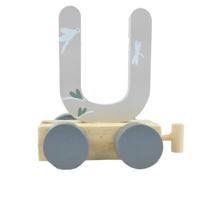 JeP kids houten treinletter U-lichtgroen