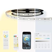 6 meter dual white led strip complete set - basic 420 leds - thumbnail