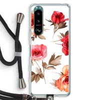 Roosjes: Sony Xperia 5 III Transparant Hoesje met koord