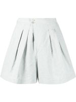 Forte Forte short en tweed à taille haute - Bleu