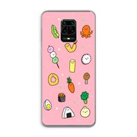 Happy bento friends: Xiaomi Redmi Note 9 Pro Transparant Hoesje