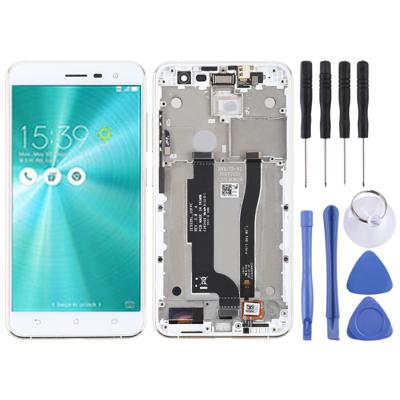 LCD-scherm en digitizer volledige montage met frame voor ASUS ZenFone 3 ZE552KL (wit)