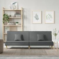 Slaapbank stof donkergrijs