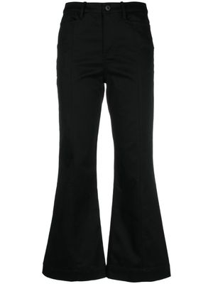 Proenza Schouler White Label pantalon court à coupe évasée - Noir