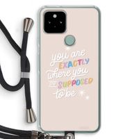 Right Place: Pixel 5 Transparant Hoesje met koord