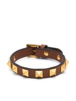 Valentino Garavani bracelet Rockstud en cuir - Marron