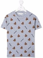 Palm Angels Kids t-shirt à motif ourson - Gris - thumbnail