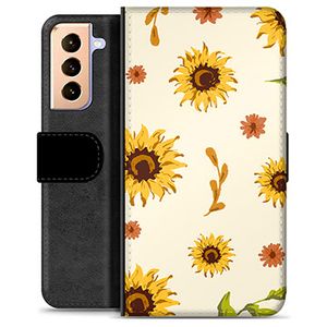 Samsung Galaxy S21+ 5G Premium Wallet Hoesje - Zonnebloem